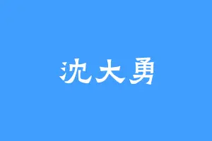 沈大勇