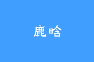 鹿晗