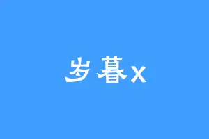 岁暮x