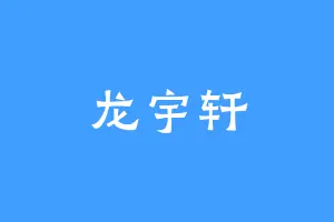 龙宇轩