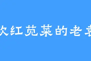 喜欢红苋菜的老袁头