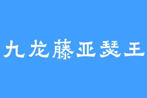 九龙藤亚瑟王