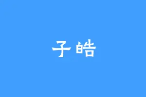 子皓