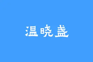 温晓盏