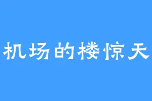 机场的楼惊天
