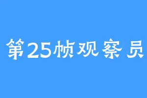 第25帧观察员