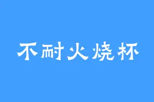 不耐火烧杯