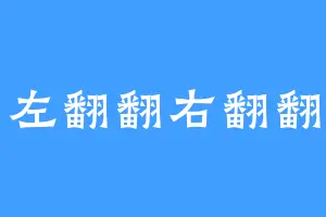 左翻翻右翻翻