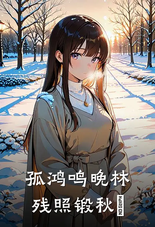 孤鸿鸣晚林,残照锻秋旻