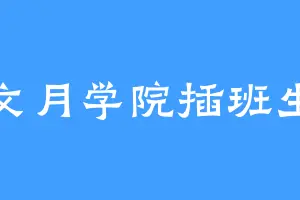 文月学院插班生