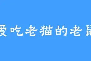 爱吃老猫的老鼠