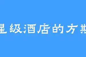 星级酒店的方斯