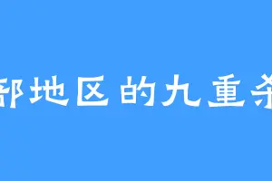 中部地区的九重杀阵