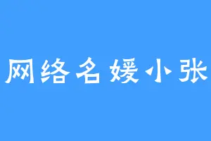 网络名媛小张