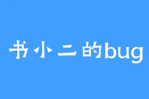 书小二的bug
